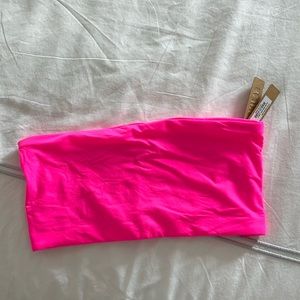 Neon pink skims bandeau